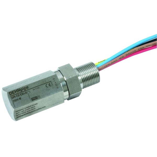 Surge arrester DEHNpipe Ex (i) (d) with M20x1.5 external thread image 1