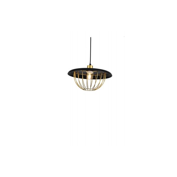 Ceiling fixture TULIP,3444, AC220-240V,50/60Hz,1*E27, IP20, Diameter 36 CM,single, black/gold image 1