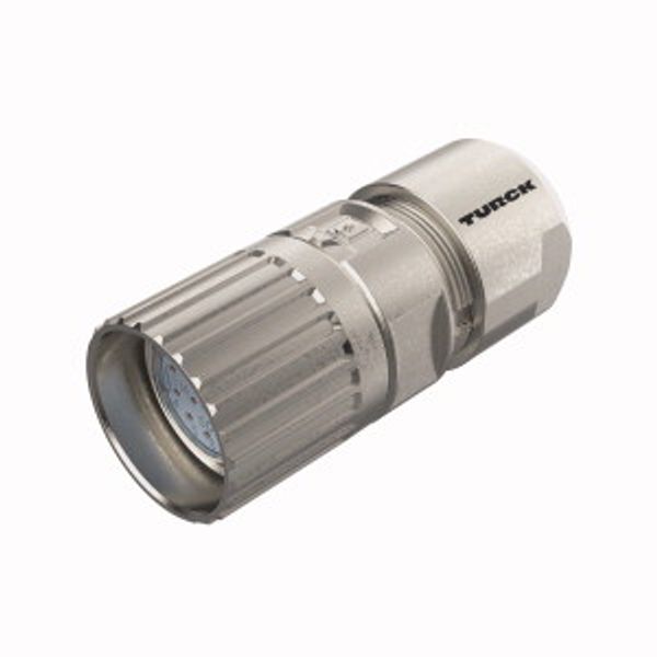 Field-Wireable Connector Female M23 × 1, Straight   FW-CRKSM1717-P-C-0315 image 1