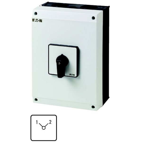 T5-4-8223/I5 Changeoverswitches, T5, 100 A, surface mounting, 4 contact unit(s), Contacts: 8, 90 °, maintained, Without 0 (Off) position, 1-2, Design number 8223 image 1