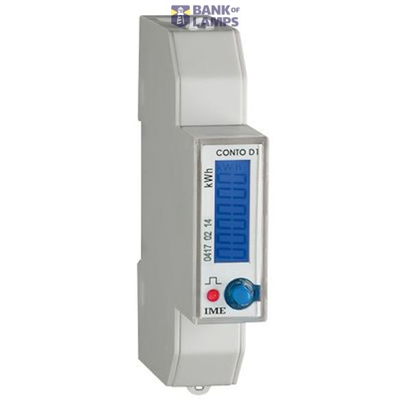 Account D1 - Multifunction active energy meter (cl.1) direct insertion - Mains: single-phase - Format: 1 DIN modules image 1