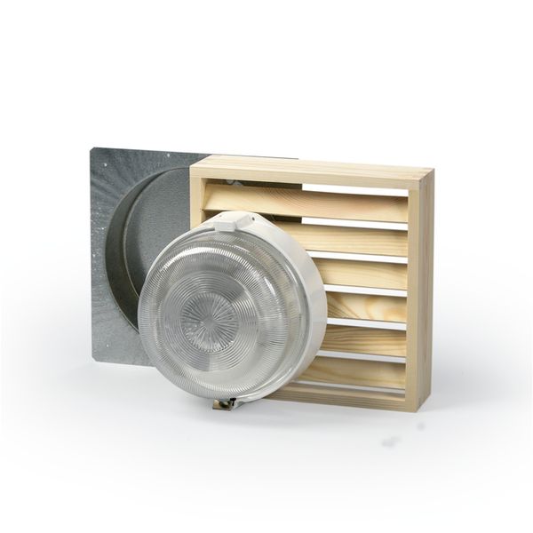 Sauna luminaire With pine grill 1x60W A60/E27 image 1