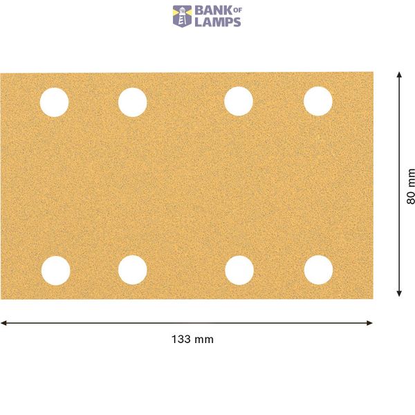 EXPERT C470 Sandpaper 80 x 133 mm, G 80, 50-pc image 1