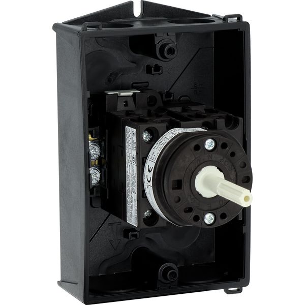 T0-3-15680/I1/SVB-SW Main switch, T0, 20 A, surface mounting, 3 contact unit(s), 3 pole + N, 1 N/O, 1 N/C, STOP function, With black rotary handle and locking ring, Lockab image 54