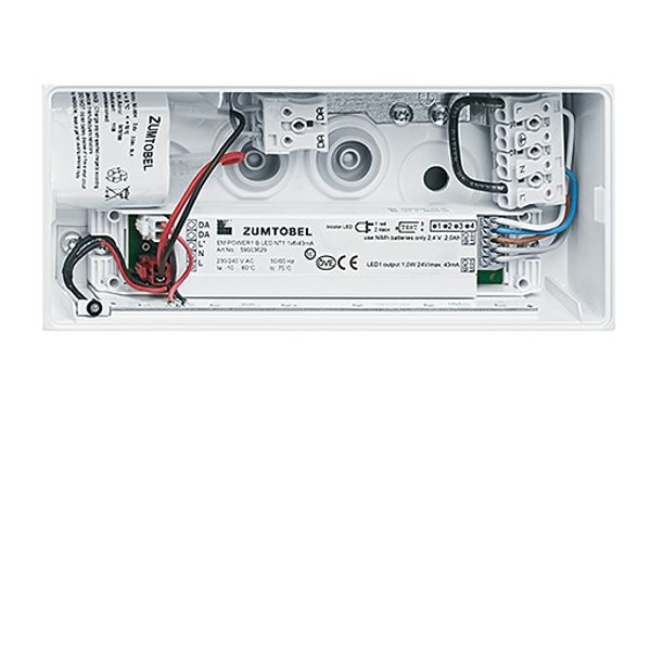 ERGOSIGN 80 P MSW E8D WH IP54 - Escape sign luminaire image 1