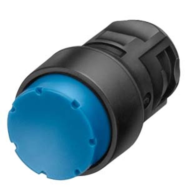 Illuminated pushbutton, 16 mm, round plastic, red image 1