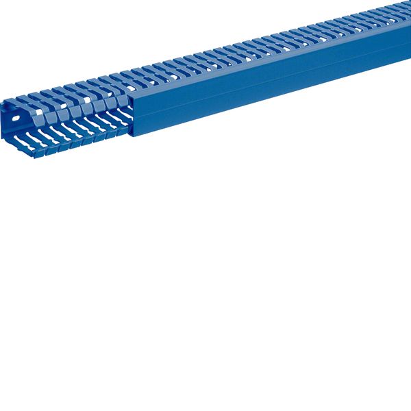 Slotted panel trunking made of PVC BA7 60x40mm blue image 1