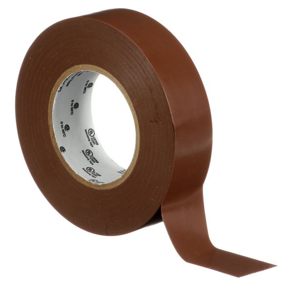 3M™ Temflex™ Vinyl Electrical Tape 165, Brown, 19 mm x 25 m, 100 Rolls image 3
