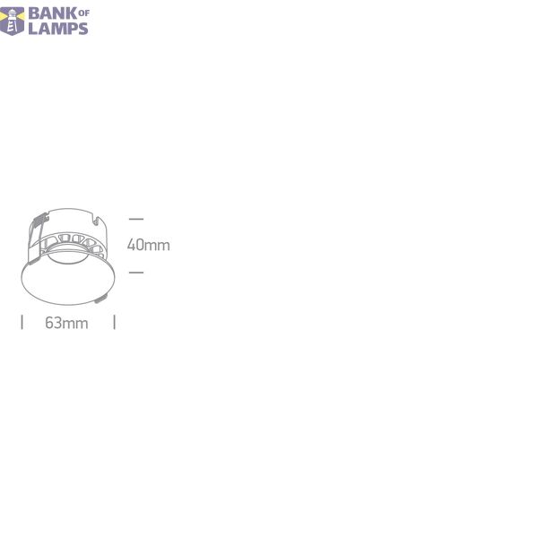 BLACK 7W CCTV IP20 230V DARK LIGHT image 3