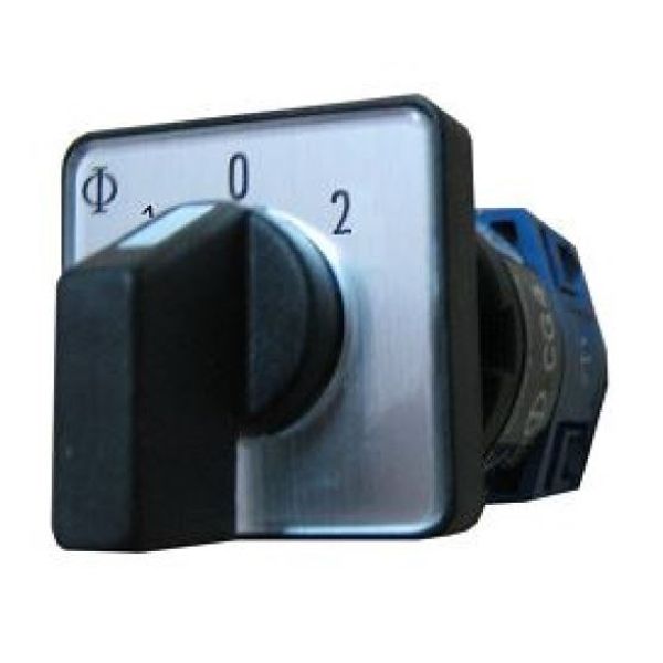 Changeover switch 2-pole 10A 1-0-2 image 1