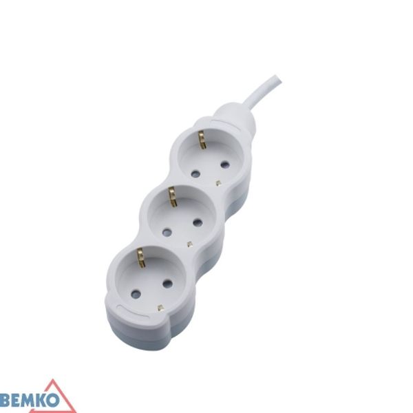 EXTENSION CORD NA SCHUKO 3X 2P+Z 1.5MM X 5.0M image 1