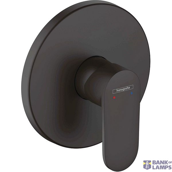 Vernis Blend built-in shower mixer, surface-mounted, matte black image 1