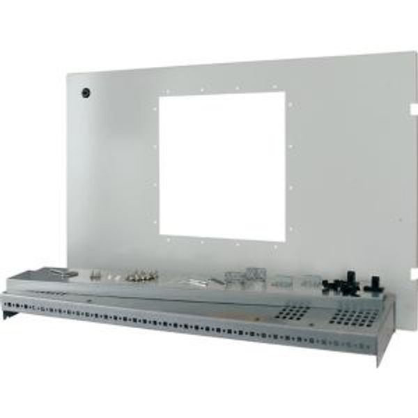 XMIX40F10D Mounting kit: IZMX40, fixed mounted design, W=1000mm, grey image 2
