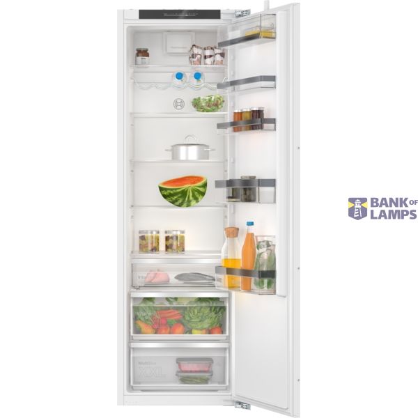 Bosch | Refrigerator | KIR81ADD0 | Energy efficiency class D | Built-in | Larder | Height 177.2 cm | Fridge net capacity 310 L | Display | 34 dB | White image 1