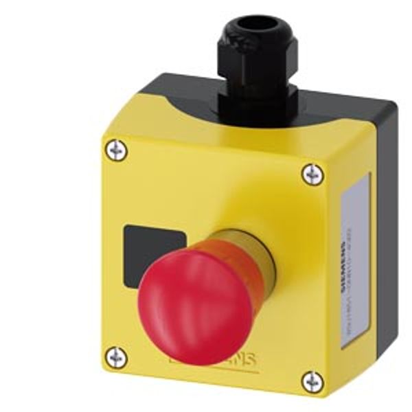 AS-Interface enclosure for command devices, 22 mm, metal, yellow image 1