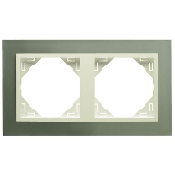 DOUBLE FRAME TITANIUM/PEARL image 1