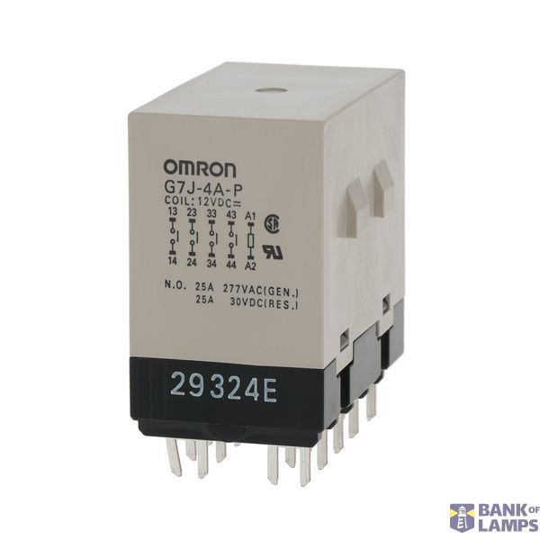 Power relay, 4PST-NO, PCB terminal, 12 VDC G7J 1009A image 1