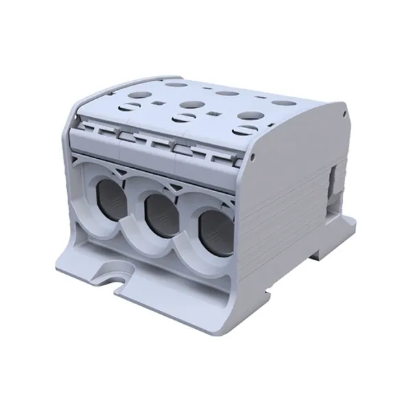 STB 95-3 Rail-mounted terminal block Al/Cu 87560 SIMBLOCK grey image 2