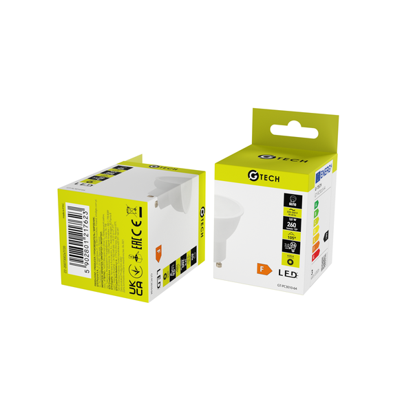 G-TECH LED Bulb GU10, 3 W, 240 lm, 6400K, AC220-240V, 120° image 3