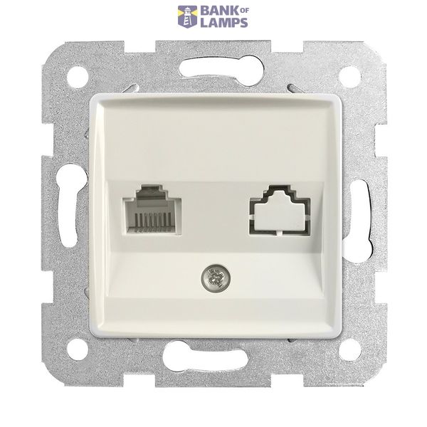 Linnera-Rollina Numerical Phone Socket (CAT3) Beige image 1
