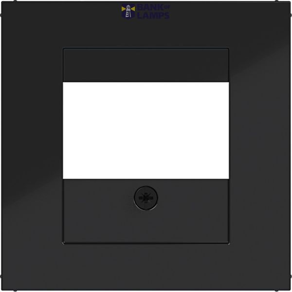 TAE center plate, speaker, USB, A.x/C.x, glossy night black image 1