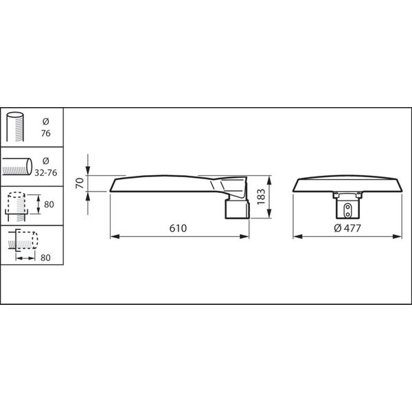 BDP265 LED120-4S/740 DN10 CLO SRT SRB 76 image 2