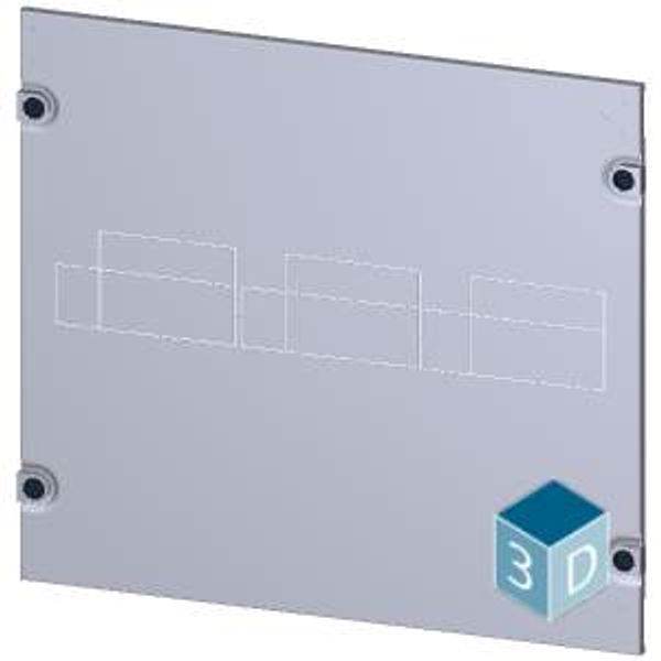 Masking frame 3VM12 (250 A), 3 or 4-pole, fixed-mounted, drive: direct, front-mounted rotary operator, RCD: image 1