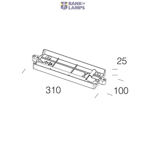 WALL BRACKET-CILINDRO 401 GREY9007 image 1
