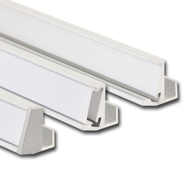 Special SD aluminum profile, for 8 mm glass, matt diffuser, complete, 2 m image 1