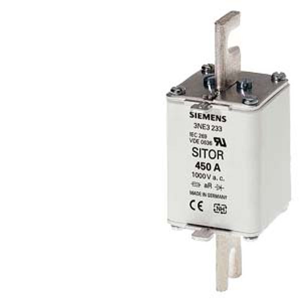 SITOR fuse link, with slotted blade contacts, NH1, In: 160 A, gR image 1
