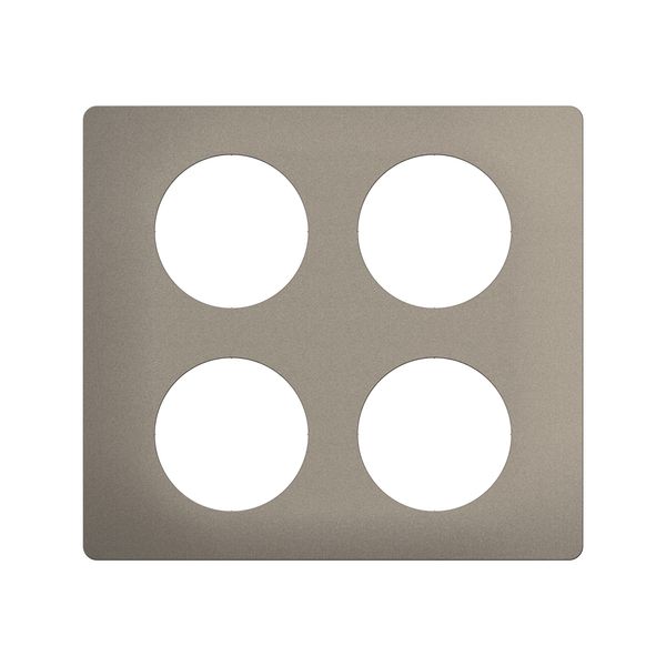 PLATE 2X2 GANG SATIN STEEL EFFECT image 4