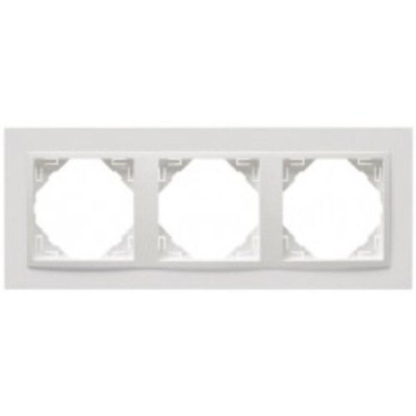 TRIPLE FRAME WHITE/WHITE image 1