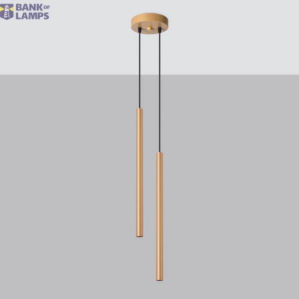 HANGING LAMP PASTELO 2 GOLD G9 2X8W IP20 image 9
