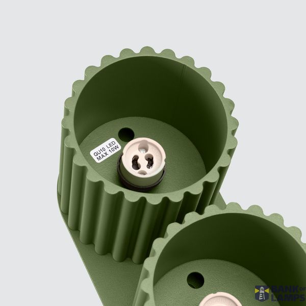 Ceiling lamp AURA 2 olive green GU10 image 4