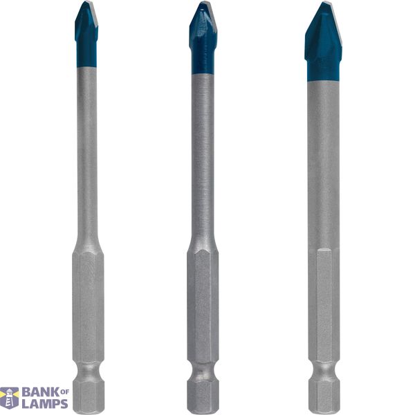 EXPERT HardCeramic HEX-9 Drill Bit Set 5/6/8 mm 3-pc image 1