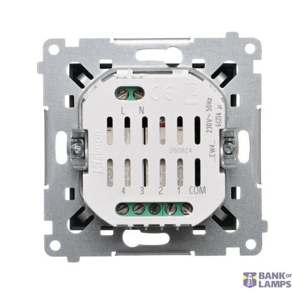 IP44 single socket outlet - with Premium frame seal - same color flap&frame, (module), 16A, 250V, Screw, cream white/electro white image 1