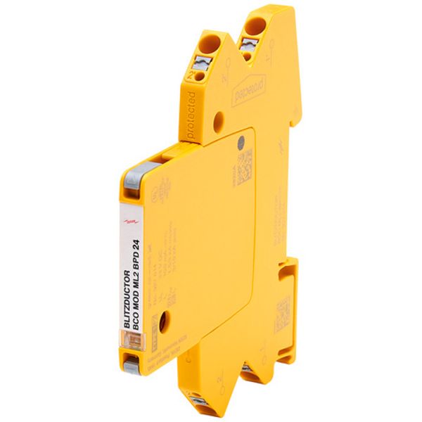 Modular combined arrester for 1 pair BLITZDUCTORconnect with fault ind image 1
