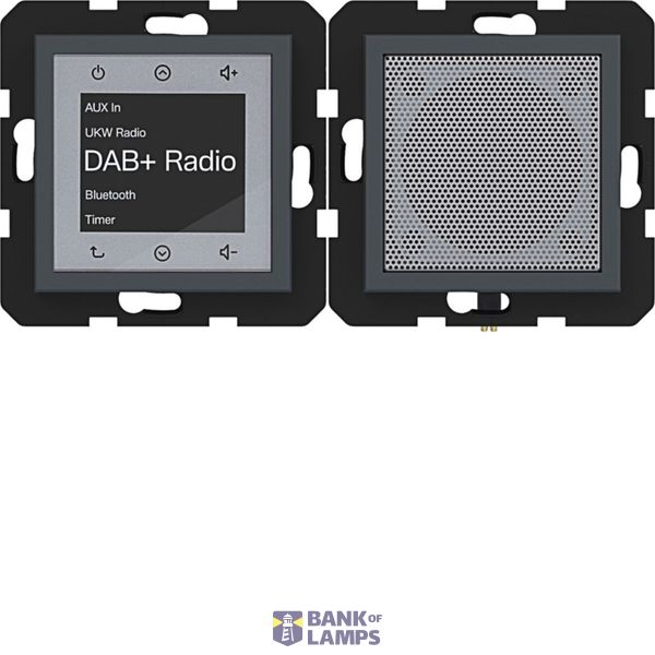 Touch radio DAB+, Bluetooth with speaker, A.x/C.x, anthracite image 1