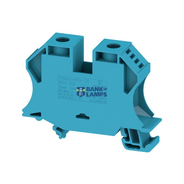 Terminal block 35 mm² neutral, 500V/125A, screw image 1