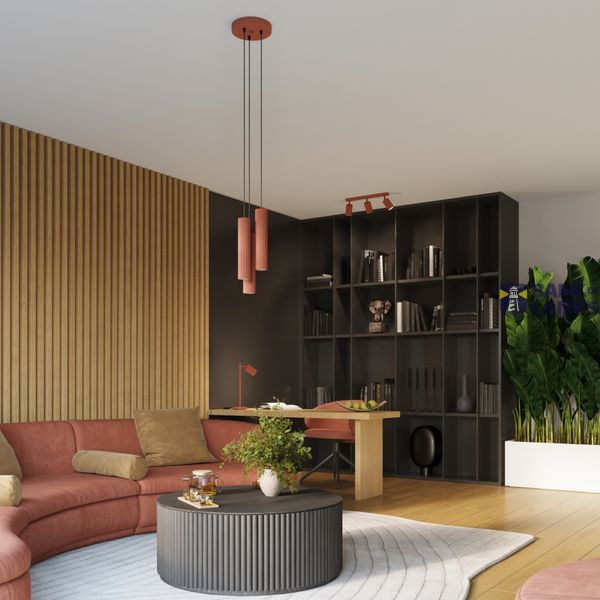 CEILING STRIP, RED SPOTLIGHTS FOR LIVING ROOM, CARBON SERIES image 6