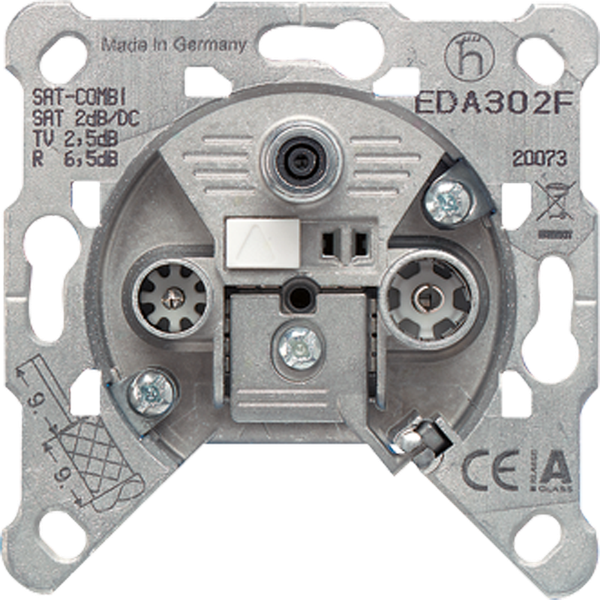 SAT-TV-FM socket outlet insert EDA302F image 1
