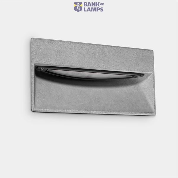 Recessed wall lighting IP66 Arc LED 9W 4000K Cement 404lm image 1