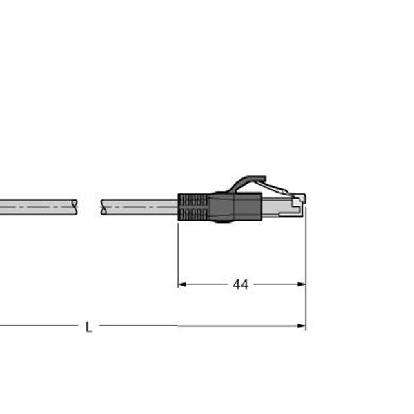 Industrial Ethernet Cable Extension Cable   PSGS4M-RJ45S-4414-3M image 1