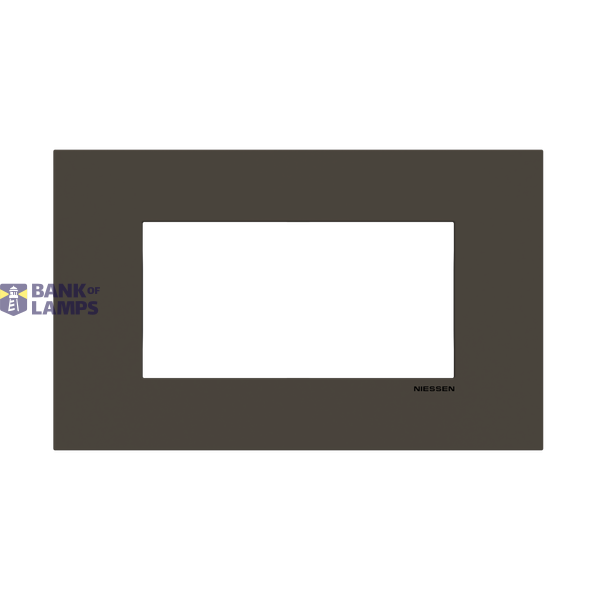 Frame - 1-gang / 4-modules - Niessen logo - Anthracite image 1