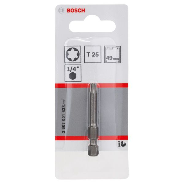 Screwdriver bit Extra Hard T25, 49 mm 1 pcs. image 2
