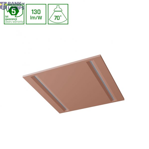 ALGINE LINE PANEL 21W NW 230V 70DEG IP20 IK06 600x600x40mm RAL3012 UGR image 1