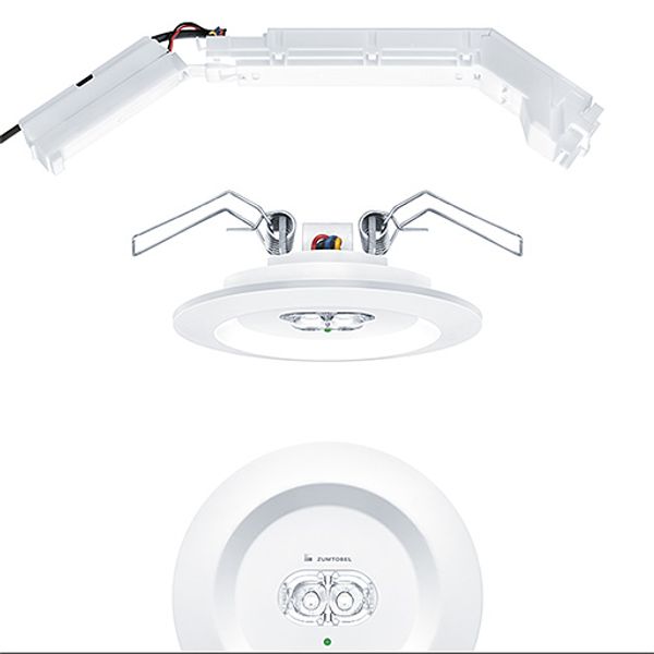 RESCLITE PRO MRCR SPOT E1D WH - Safety luminaire image 1