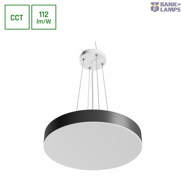 NYMPHEA OPTIMA BLACK 24W CCT 230V 120DEG IP44 FI300X50MM WHITE BLACK ROUND image 1