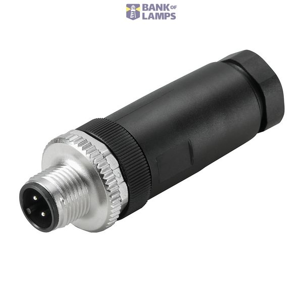 Round plug (field customisable), M12, A-coded, Screw connection, Numbe image 1