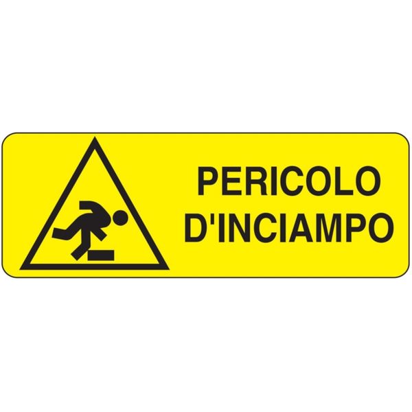 Rectangular danger sign - 350 x 125 mm image 1